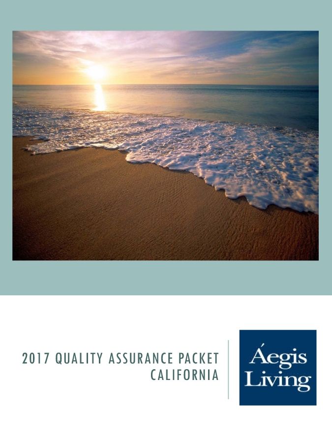 2017 Quality Assurance Packet - CA