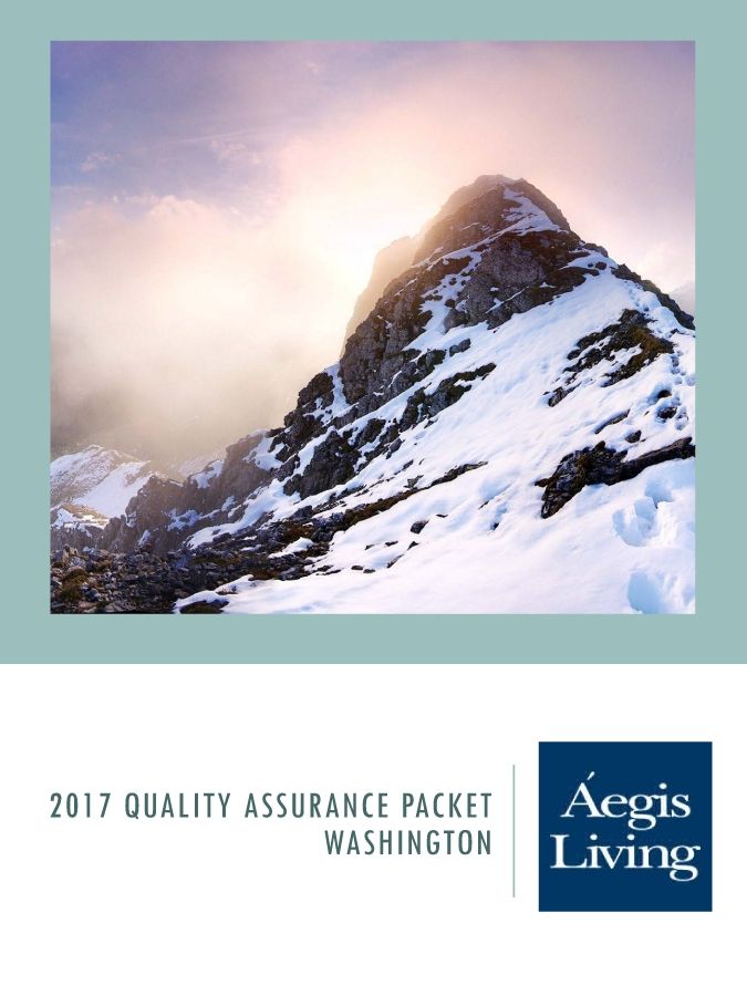 2017 Quality Assurance Packet - WA