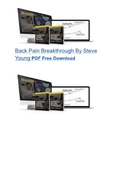 (PDF) Back Pain Breakthrough Steve Young