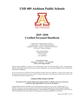 Certified Personnel Handbook