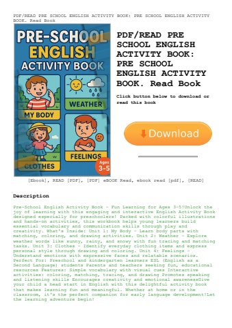 pdfread pre school english activity book pre school english activity book