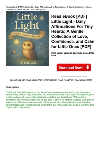 read ebook [pdf] little light - daily affirmations for tiny hearts a gentle collection of love  conf