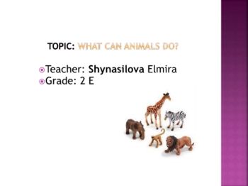 Date: topic: What can animals do?