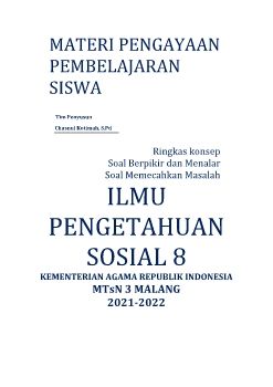 MODUL AJAR IPS KELAS 8 2022 GANJIL