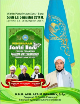 Brosur Buku Santri Baru 2017