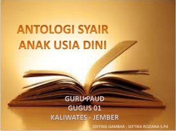 antologi syair gugus