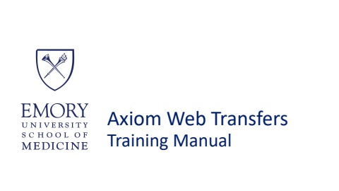 Transfers Training Manual