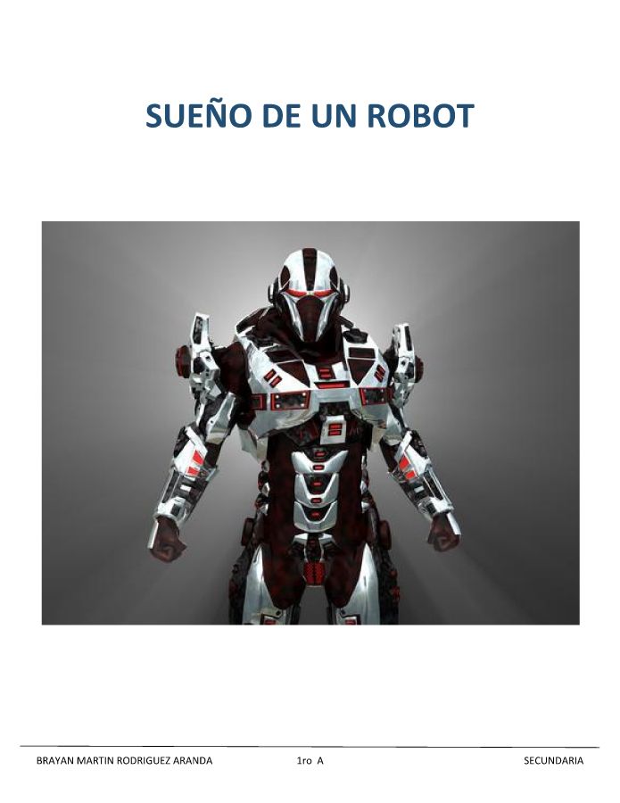 SUEÑO DE UN ROBOT 