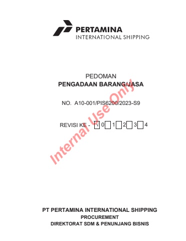 Pedoman Barang dan Jasa A10-001-PIS6200-2023-S9