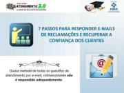 7 passos para resposta aos emails de reclamacoes