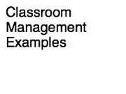 Classroom Management