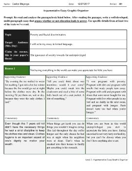 Argument Graphic Organizer