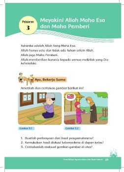 PAI DAN BUDI PEKERTI KELAS 3.PELAJARAN 3.MEYAKINI ALLAH MAHA ESA DAN MAHA PEMBERI