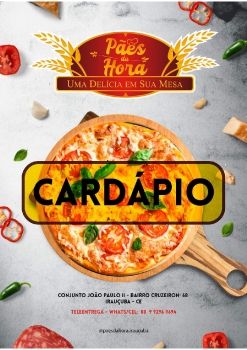 CARDÁPIO PÃES DA HORA