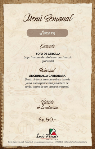 Menu Semanal