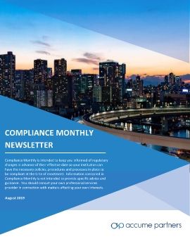 Compliance Monthly 8-12-2019