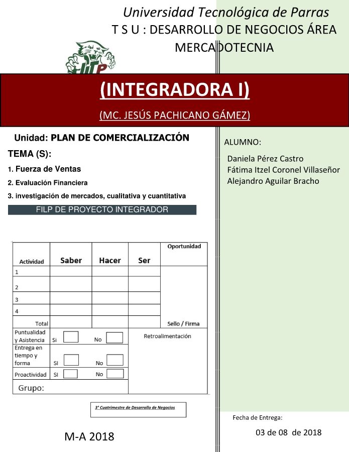 LA VIE PROYECTO INTEGRADOR