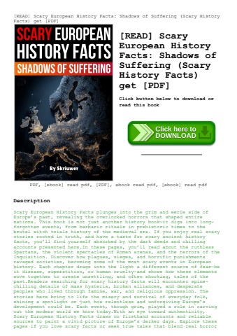 [read] scary european history facts shadows of suffering (scary history facts) get [pdf]