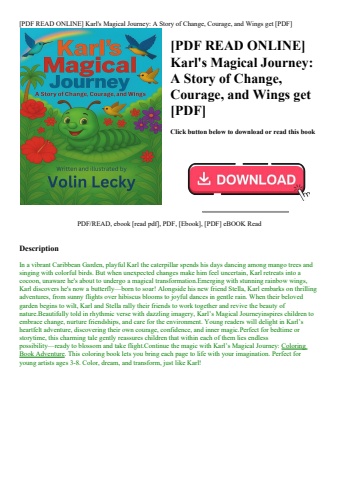 [pdf read online] karl's magical journey a story of change  courage  and wings get [pdf]