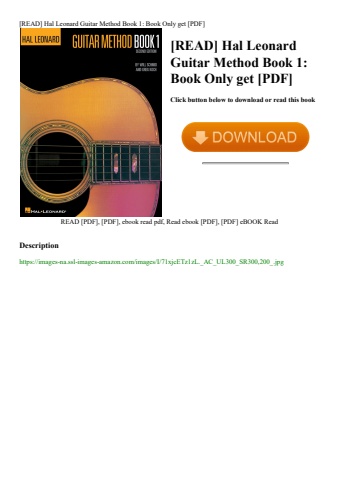 [read] hal leonard guitar method book 1 book only get [pdf]