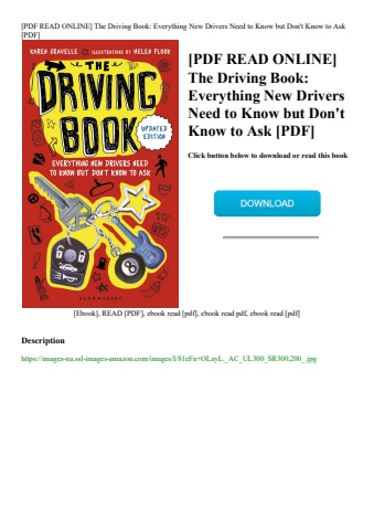 [pdf read online] the driving book everything new drivers need to know but don't know to ask [pdf]