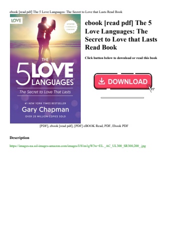 ebook [read pdf] the 5 love languages the secret to love that lasts read book