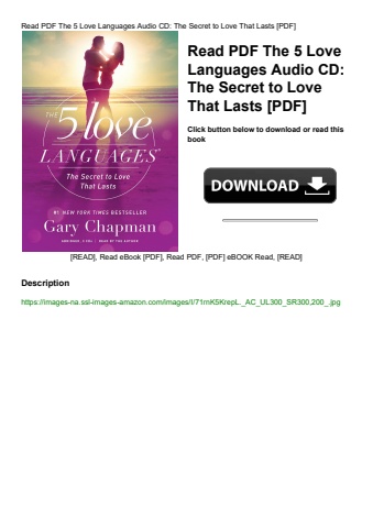 read pdf the 5 love languages audio cd the secret to love that lasts [pdf]