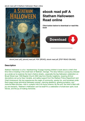 ebook read pdf a statham halloween read online