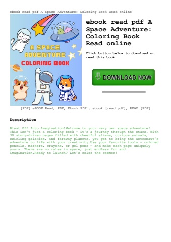 ebook read pdf a space adventure coloring book read online