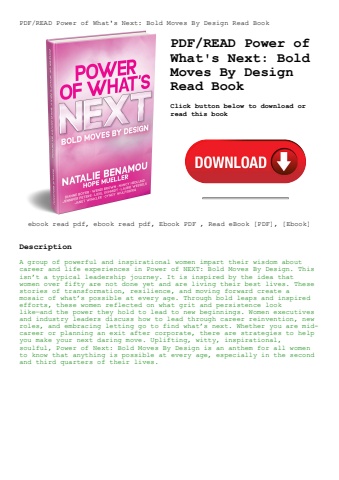 pdfread power of what's next bold moves by design read book