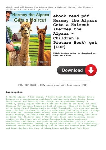 ebook read pdf hermey the alpaca gets a haircut (hermey the alpaca - children's picture book) get [p