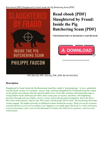 read ebook [pdf] slaughtered by fraud inside the pig butchering scam [pdf]