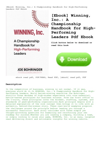 [ebook] winning  inc
