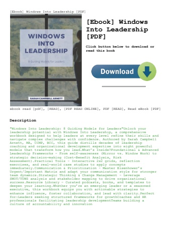 [ebook] windows into leadership [pdf]