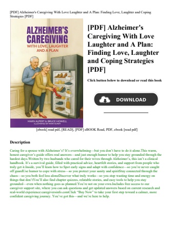 [pdf] alzheimer's caregiving with love laughter and a plan finding love  laughter and coping strateg