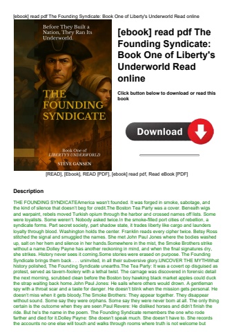 [ebook] read pdf the founding syndicate book one of liberty's underworld read online