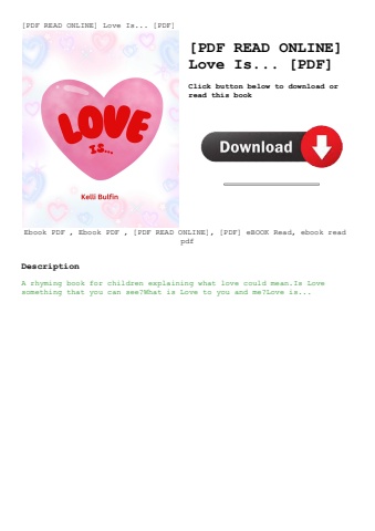 [pdf read online] love is
