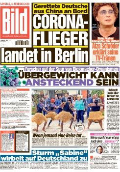 Bild Zeitung vom 08. Februar 2020