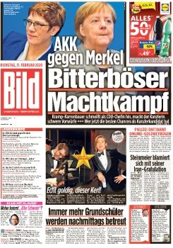 Bild Zeitung vom 11. Februar 2020