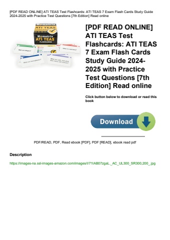[pdf read online] ati teas test flashcards ati teas 7 exam flash cards study guide 2024-2025 with pr