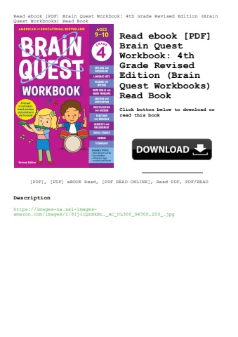 read ebook [pdf] brain quest workbook 4th grade revised edition (brain quest workbooks) read book