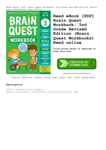 read ebook [pdf] brain quest workbook 3rd grade revised edition (brain quest workbooks) read online