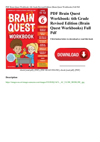 pdf brain quest workbook 6th grade revised edition (brain quest workbooks) full pdf