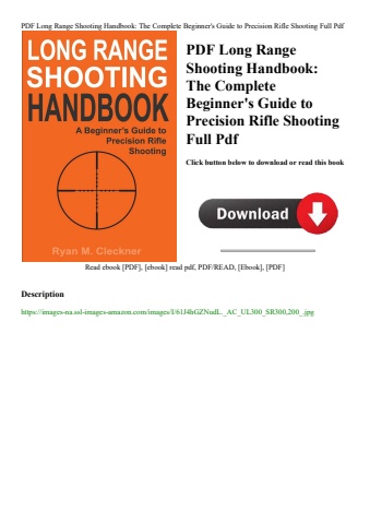 pdf long range shooting handbook the complete beginner's guide to precision rifle shooting full pdf