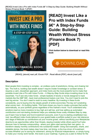 [read] invest like a pro with index funds ã¢â€â“ a step-by-step guide building wealth without stress