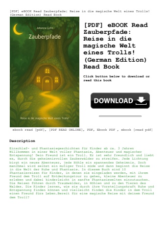 [pdf] ebook read zauberpfade reise in die magische welt eines trolls! (german edition) read book