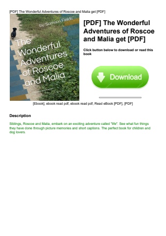 [pdf] the wonderful adventures of roscoe and malia get [pdf]