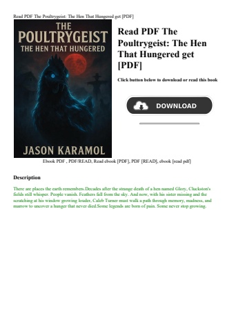 read pdf the poultrygeist the hen that hungered get [pdf]