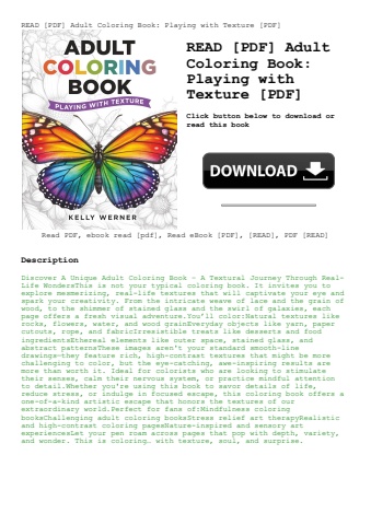 read [pdf] adult coloring book playing with texture [pdf]