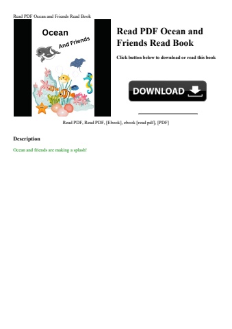 read pdf ocean and friends read book
